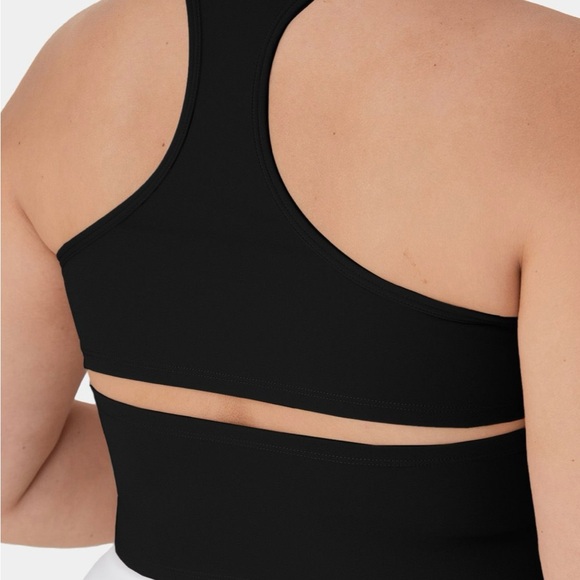 Softlyzero™ Plush U Neck Racerback Cut Out Plus Size Yoga Tank Top 3x - Picture 3 of 4